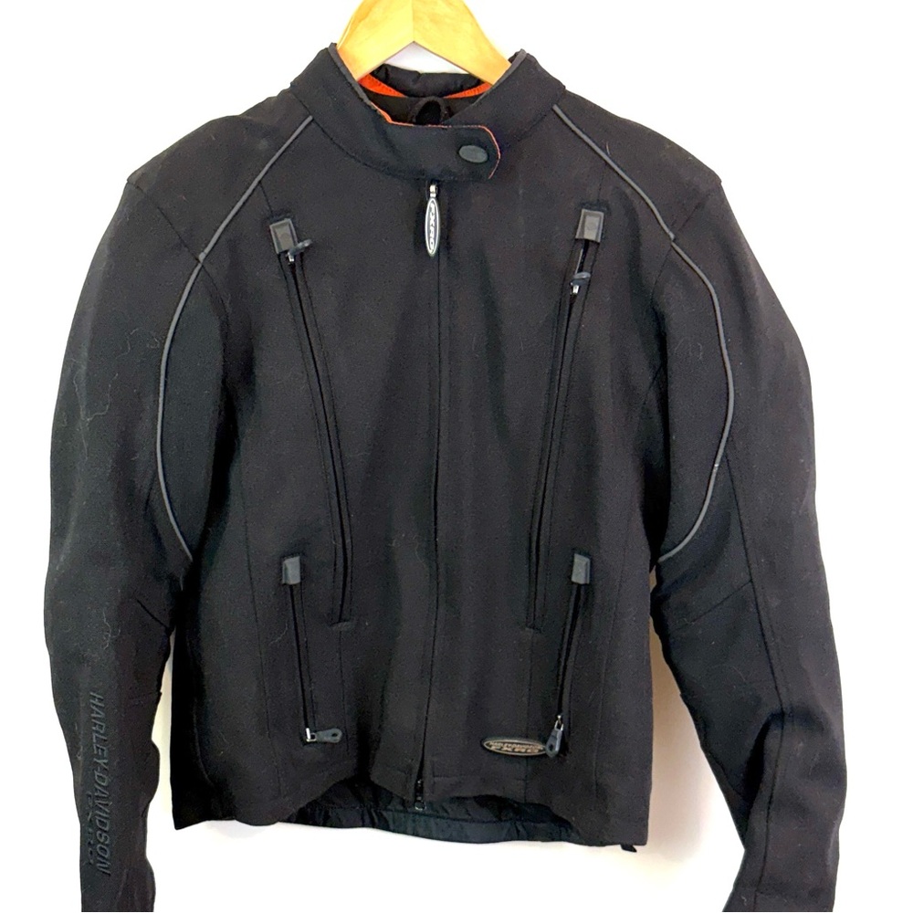Harley Davidson FXRG Black Motorcycle Jacket size M